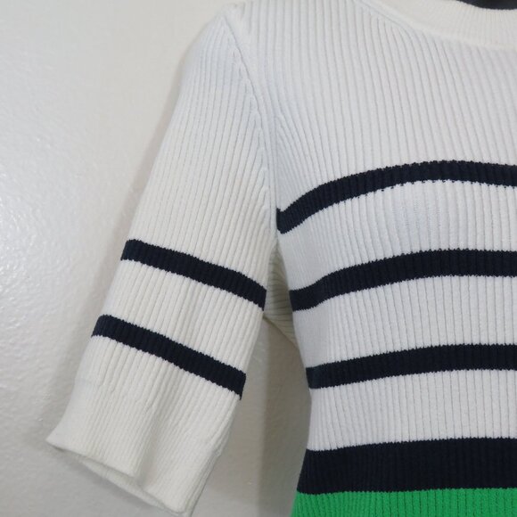 Frame size Large Short Sleeve Rib Tee Crew Neck Stripe - Picture 5 of 6